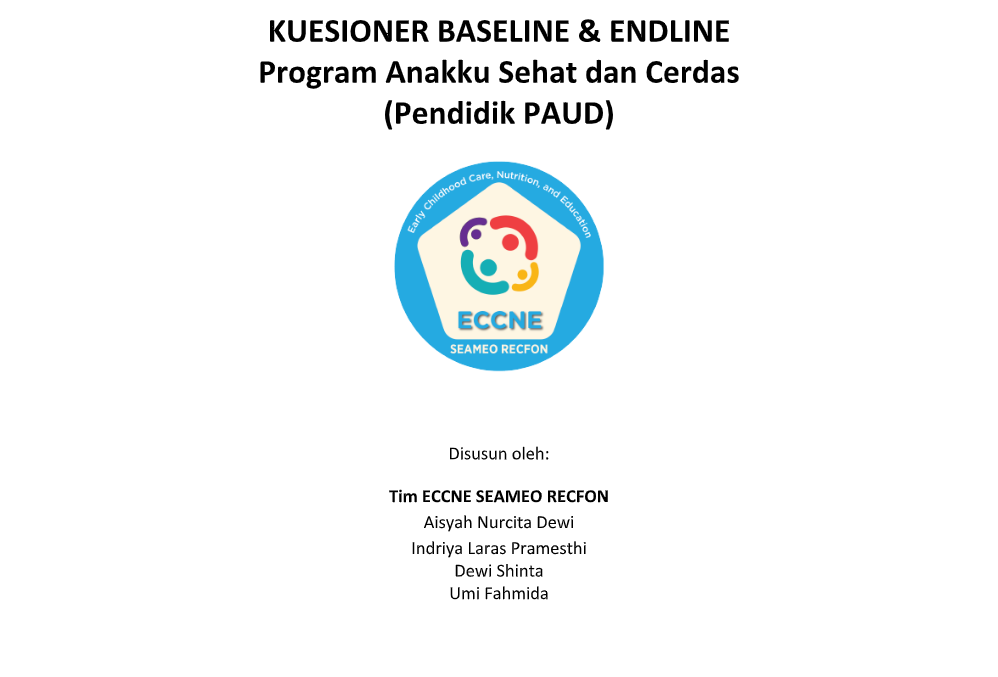 Kuisioner Baseline & Endline untuk Pendidik PAUD